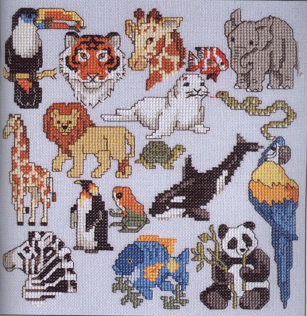 Схема вышивки «Животные» (№2757392)